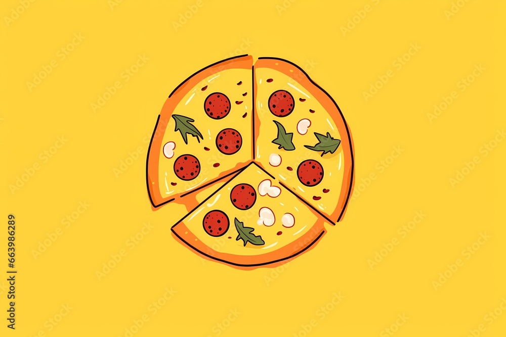italian pizza, illustration for pizzeria, snack bar, menu italian pizza, illustration for pizzeria, snack bar, menu