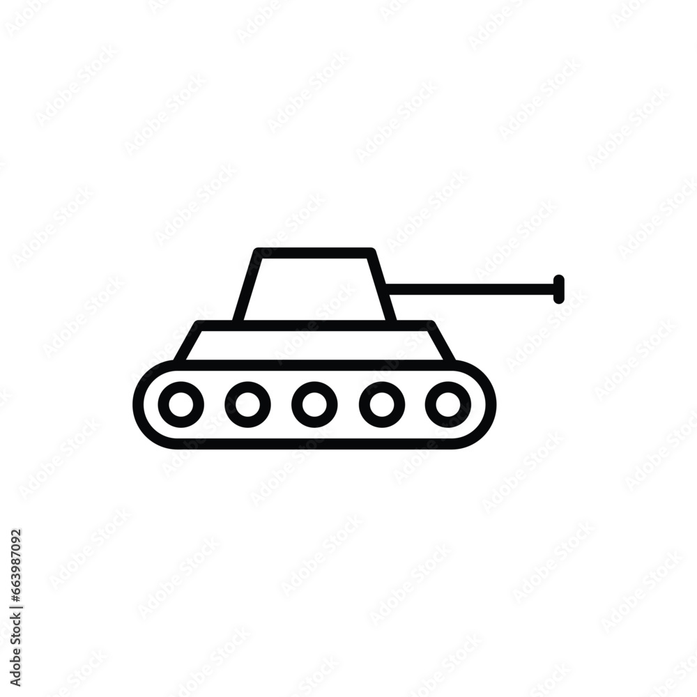 Tank vector icon. Tank flat sign design. Military tank symbol pictogram. UX UI icon Tank vector icon. Tank flat sign design. Military tank symbol pictogram. UX UI icon