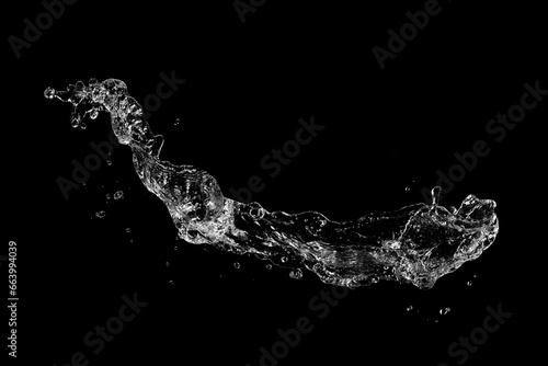 water splash isolated.