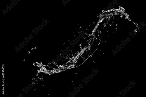 water splash isolated.
