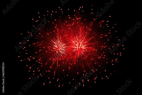 Fireworks in the night sky. Fireworks flashes on a dark background.