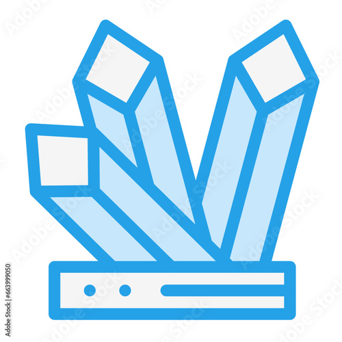 Crystals Vector Icon Design Illustration