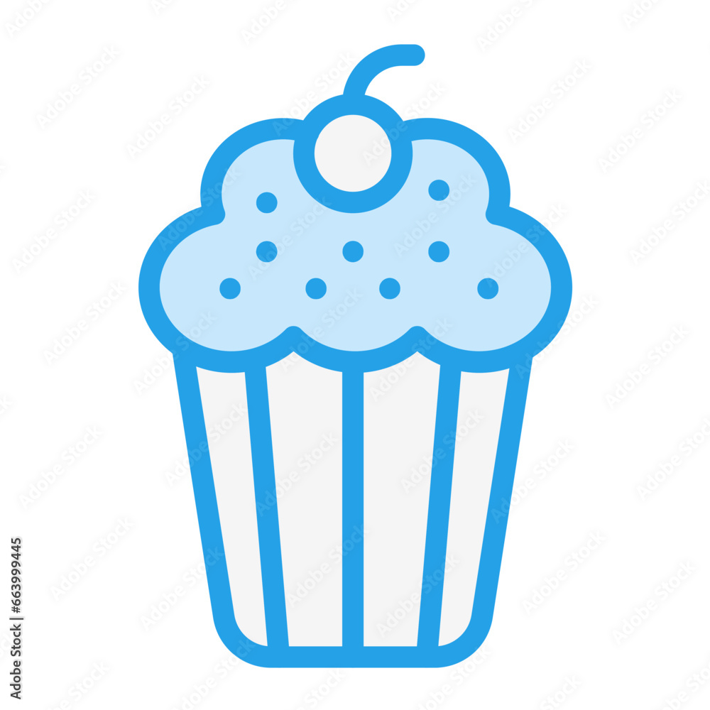 Cup cake Vector Icon Design Illustration Cup cake Vector Icon Design Illustration