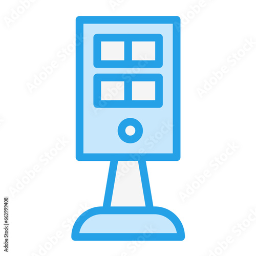 Kiosk Vector Icon Design Illustration