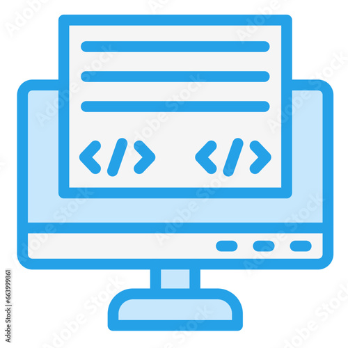 Front End Vector Icon Design Illustration
