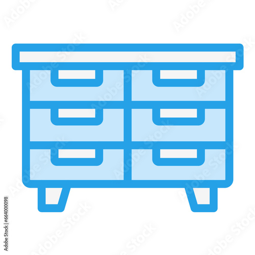 Drawers Vector Icon Design Illustration