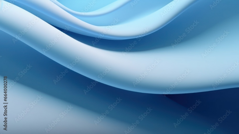 Futuristic abstract 3D light blue wavy curved lines background. Modern gradient illustration, minimal. Digital drawing for interior design, fashion textile, wallpaper, website Futuristic abstract 3D light blue wavy curved lines background. Modern gradient illustration, minimal. Digital drawing for interior design, fashion textile, wallpaper, website