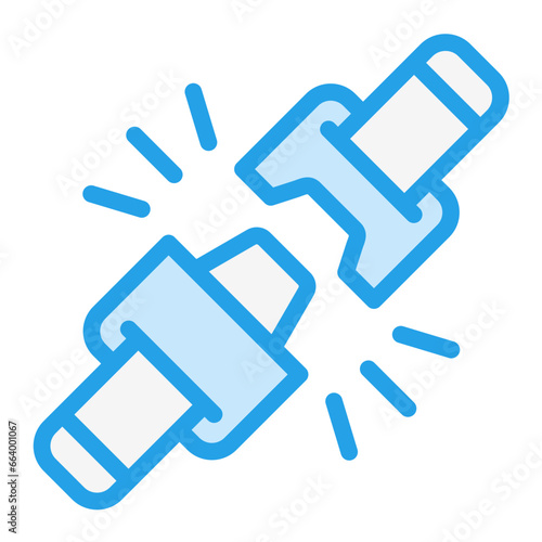 Seat belt Vector Icon Design Illustration