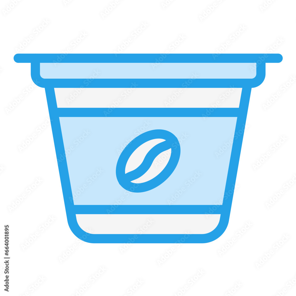 Coffee Capsule Vector Icon Design Illustration Coffee Capsule Vector Icon Design Illustration