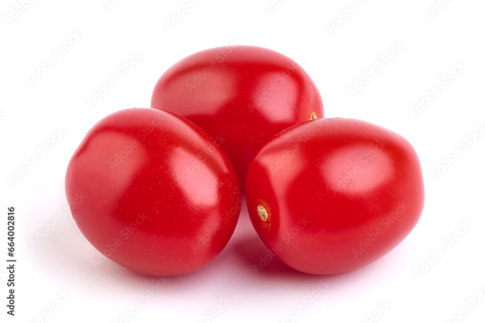 Heap of fresh cherry tomatoes, isolated on white background. Heap of fresh cherry tomatoes, isolated on white background.