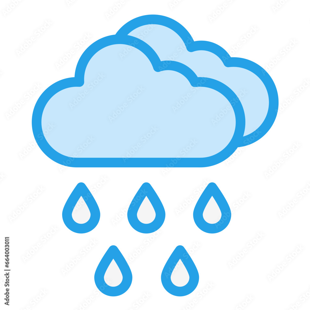 Rain Vector Icon Design Illustration Rain Vector Icon Design Illustration