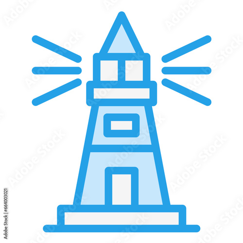 Lighthouse Vector Icon Design Illustration