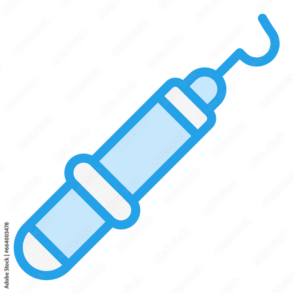 Dental Probe Vector Icon Design Illustration Dental Probe Vector Icon Design Illustration
