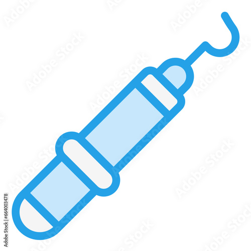 Dental Probe Vector Icon Design Illustration
