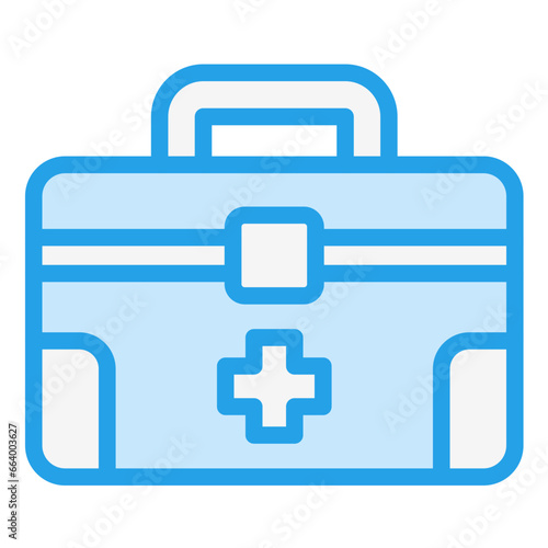 First Aid Kit Vector Icon Design Illustration