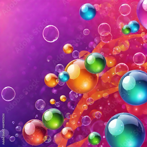 abstract background with bubbles