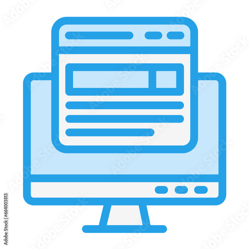 Front end Vector Icon Design Illustration