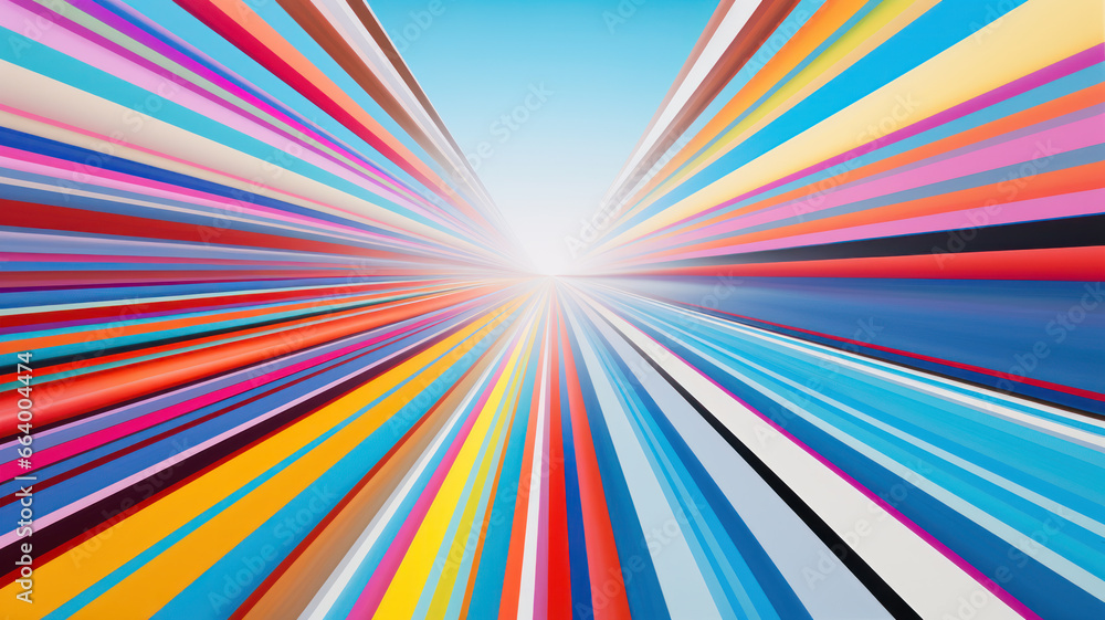Abstract Line Convergence: Vibrant Contrast Abstract Line Convergence: Vibrant Contrast