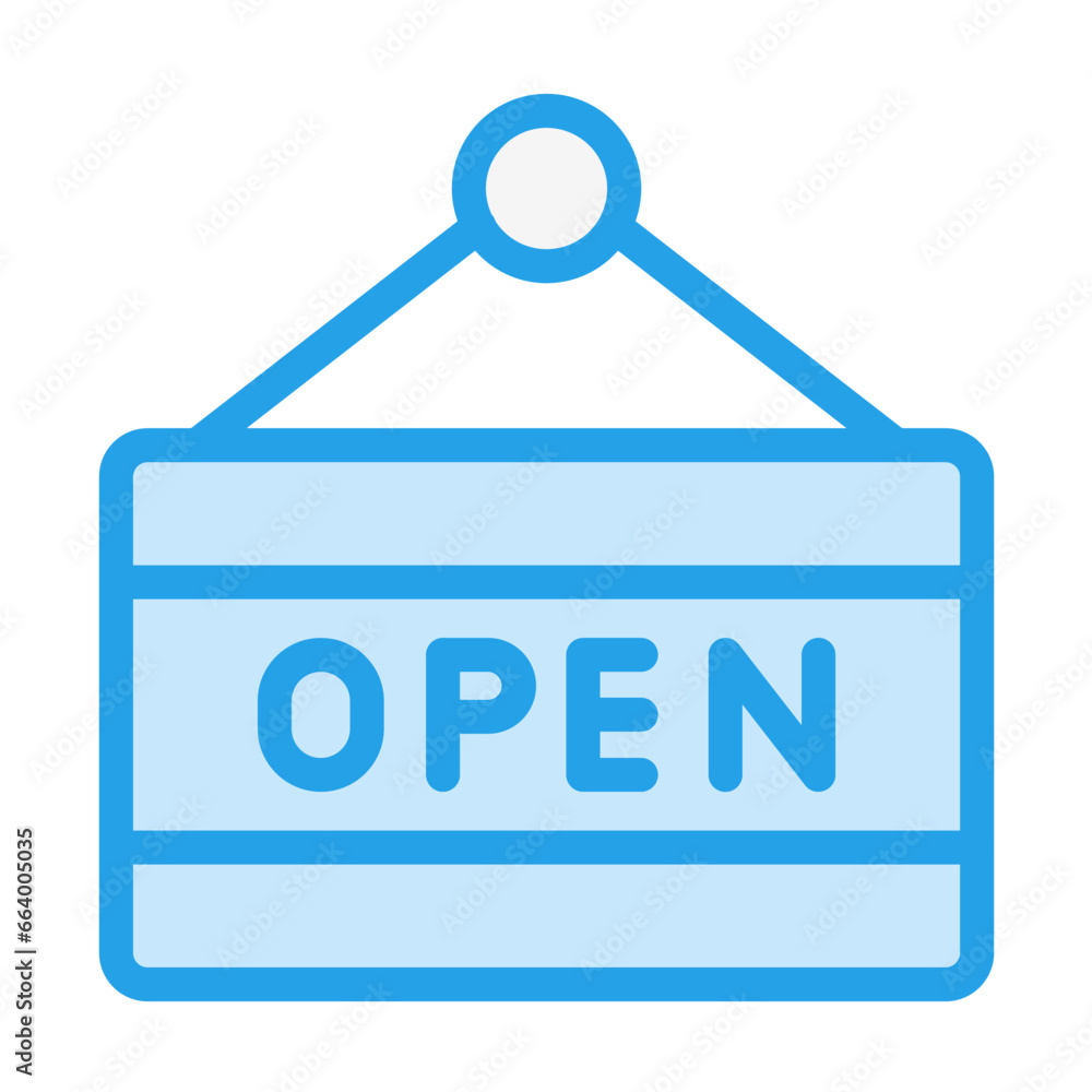 Open Sign Vector Icon Design Illustration Open Sign Vector Icon Design Illustration