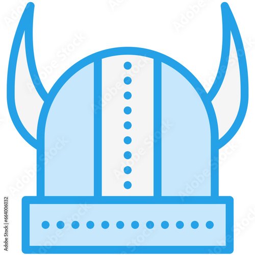 Viking helmet Vector Icon Design Illustration
