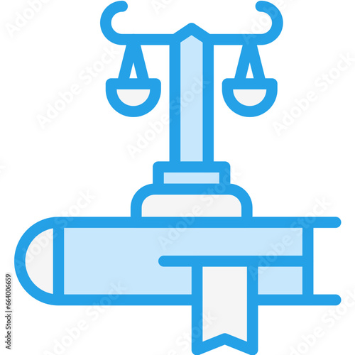 Law Vector Icon Design Illustration