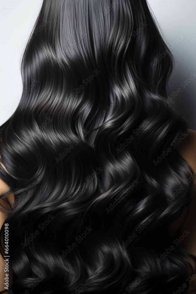 Fototapeta premium Schwarze Haare