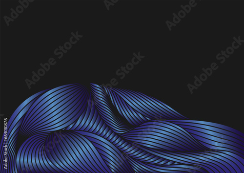 Colorful pattern of wavy lines. Background template for interior design, packaging, social networks. An idea for creative design