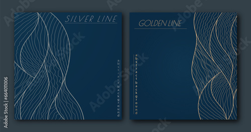 A pattern of wavy lines. Template for interior design, packaging, social networks. An idea for creative design