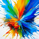 background image of paint splashes on a white background