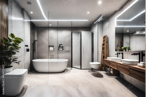 modern bathroom interior