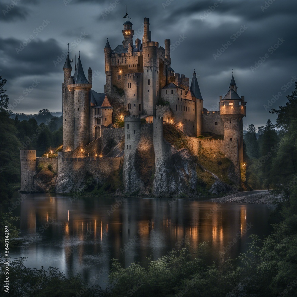 castle royal illustration background
