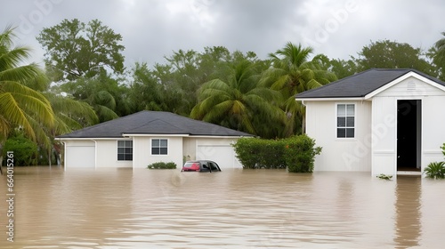 house on the flood
