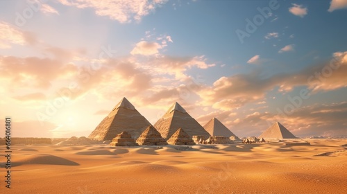 The Historic Pyramids of Giza in Egypt 