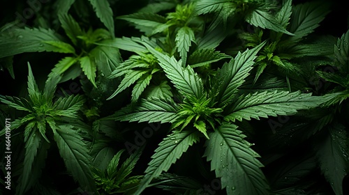 photo of marijuana plants seen from above photo
