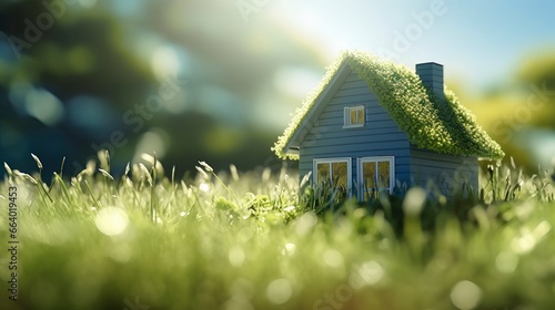 Green and environmentally friendly housing concept. © ABGoni
