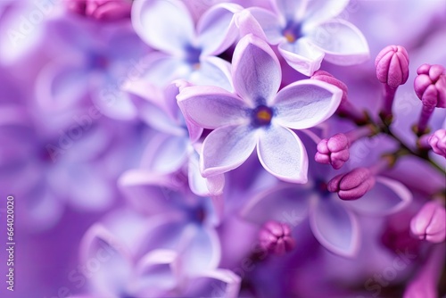 Lilac blossom macro background with copy space. © ABGoni