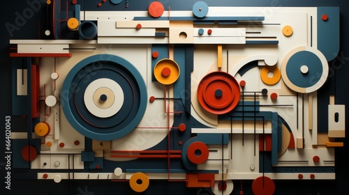 Vibrant machine-made circles intertwine with playful lines, creating a wild and fluid masterpiece bursting with color and energy