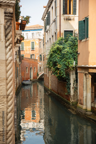 Canal in Venice, Italy. Venice is the capital and most populous city of Italy.