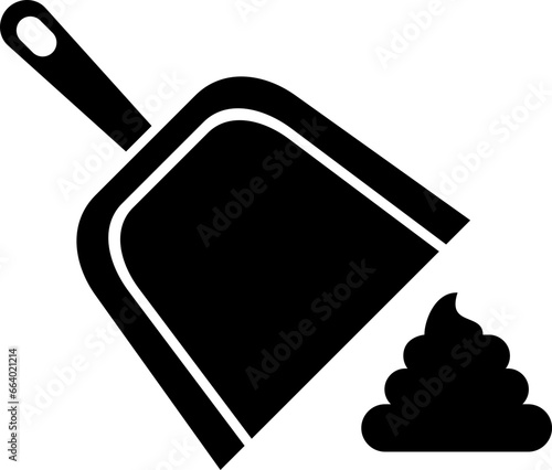 Cat litter scoop icon