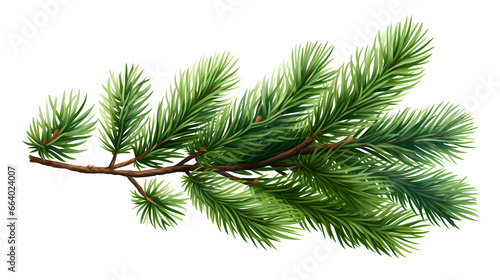 Enchanting Evergreen  Realistic Christmas Tree Illustration for Festive Cards and New Year s Party Posters