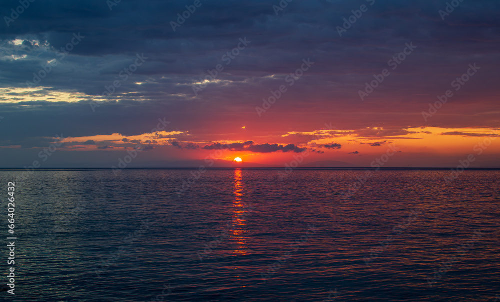 Sunset in Thassos Island Greece Sunset in Thassos Island Greece