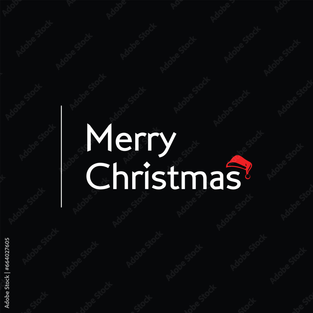 Obraz premium Merry Christmas Text