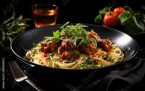 A Classic Italian Tomato Spaghetti Meatb