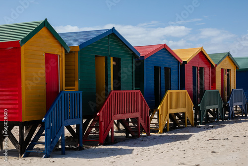 colorful huts at the beach at Muizenberg © Louis