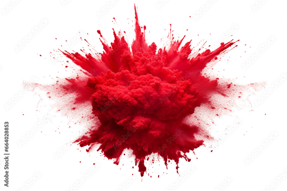 Red Explosion on a transparent background.
