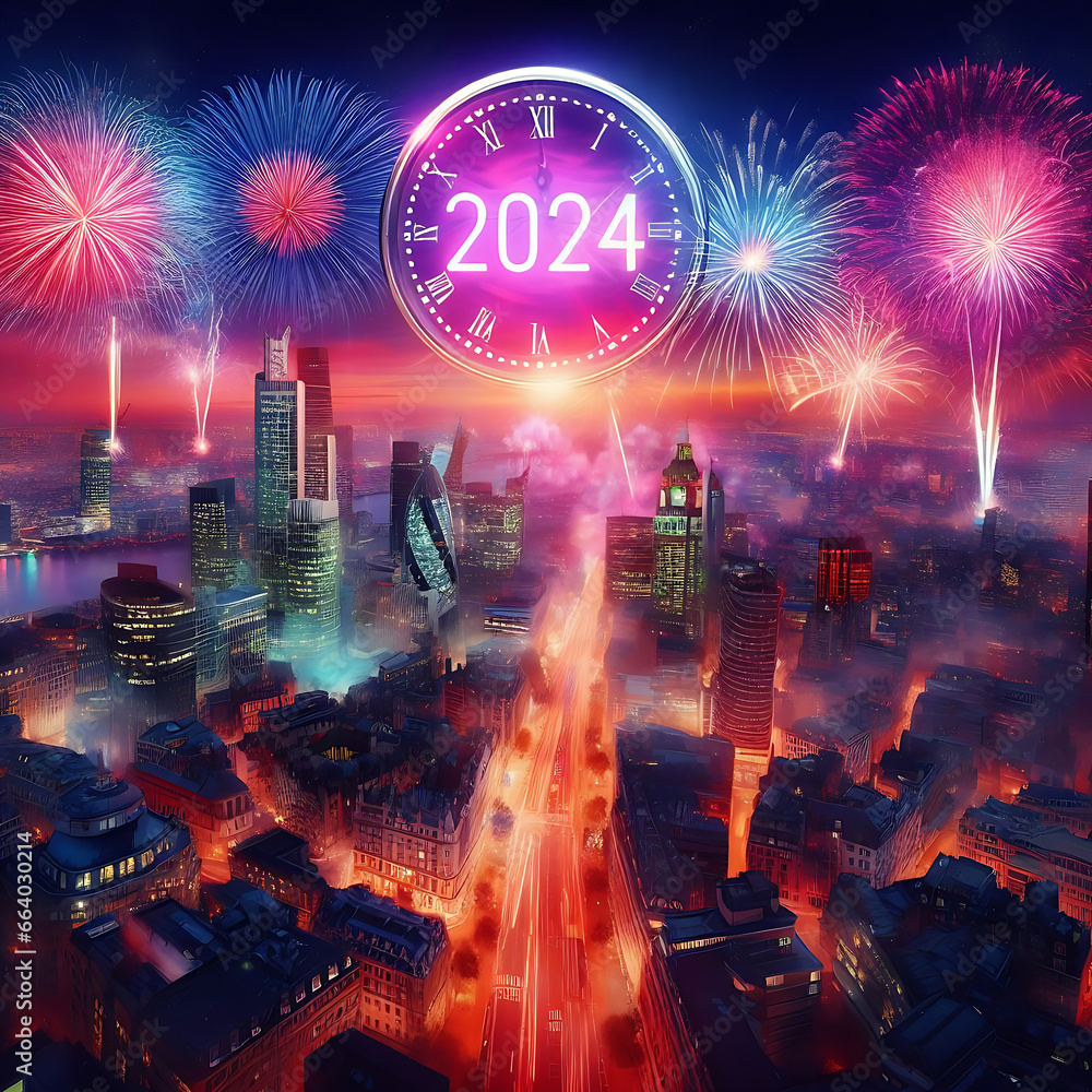 New year 2024 concept