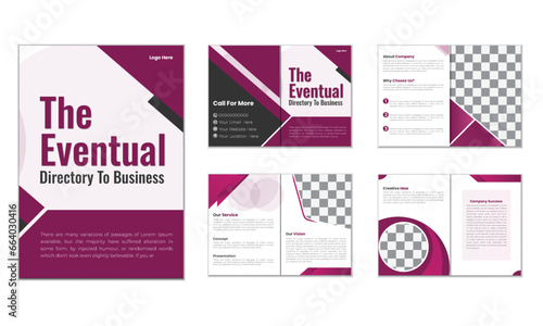 Company profile multipage brochure template design creative business brochure template layout