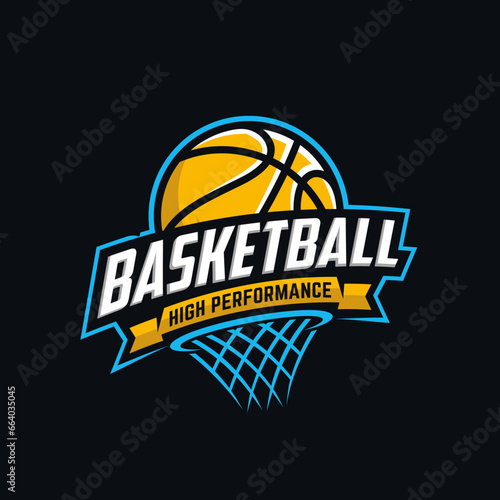 basketball sports logo 
