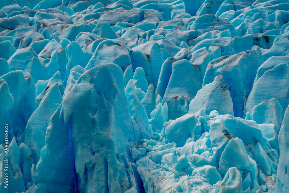 Obraz premium Grey glacier in Torres del Paine National Park, in Chilean Patagonia