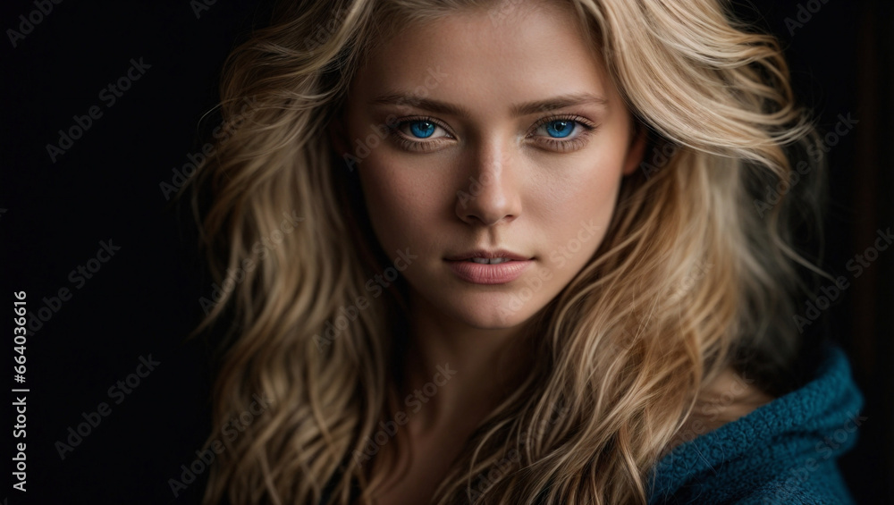 Detailed Headshot of a Stunning Model